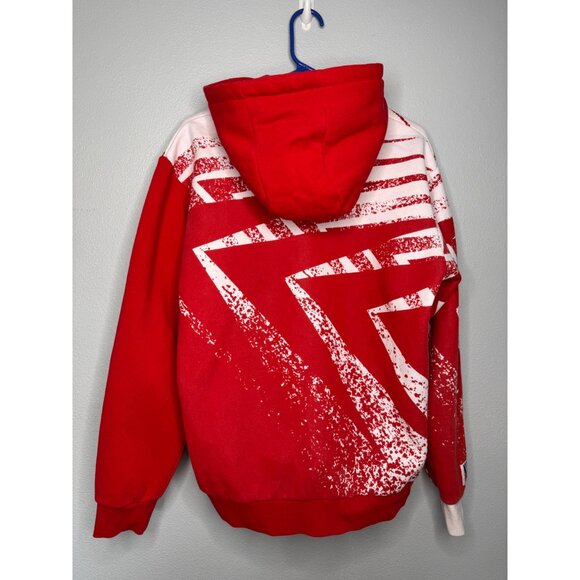 NFL x Staple Red Tampa Bay Buccaneers Pullover Hoodie SZ M All Over Print - Picture 3 of 12